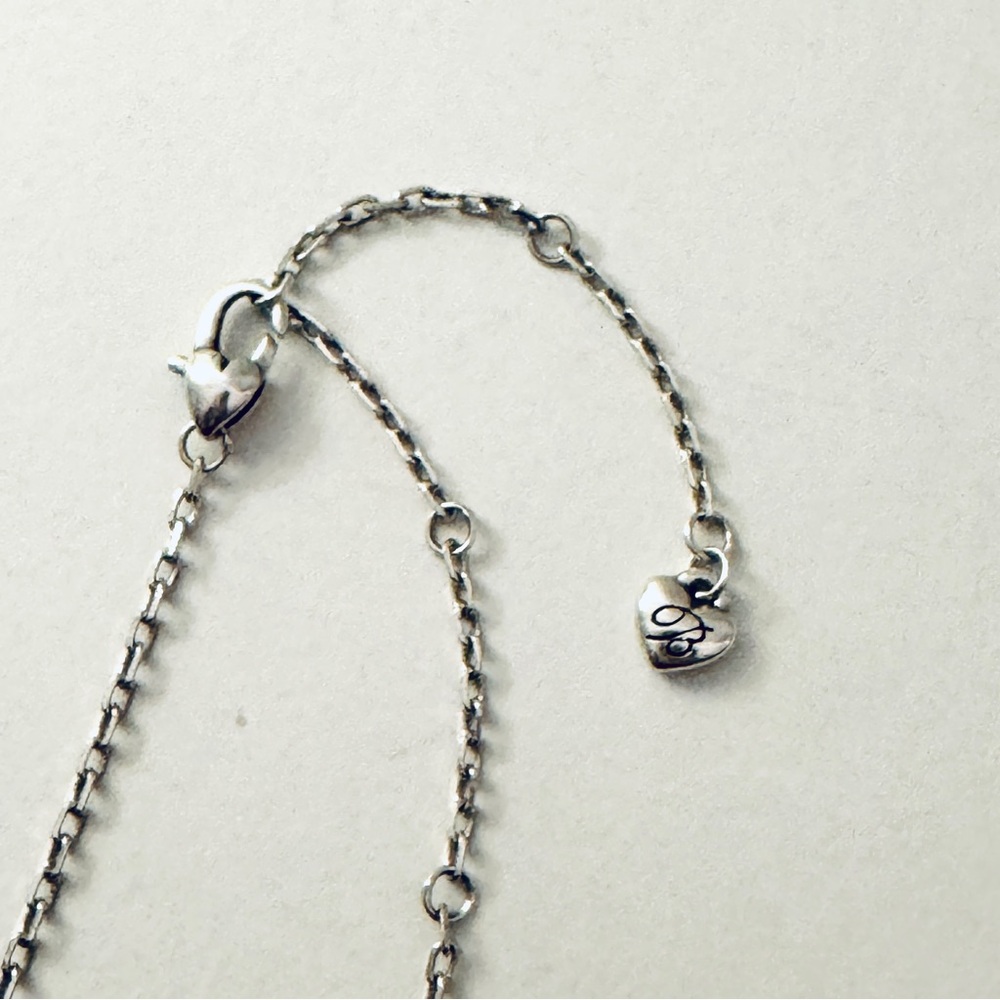 BRIGHTON Twinkle Silver Heart Crystals Necklace - Picture 7 of 12